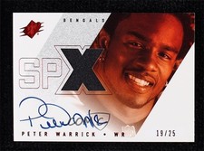2000 SPx Spectrum 19/25 Peter Warrick #161 Auto 3c7