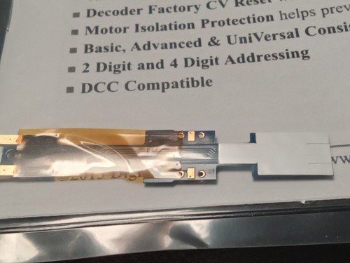 Digitrax DN163K4A N-Scale Mobile Decoder DCC Board Replacement for Kato Locos - Picture 3 of 5