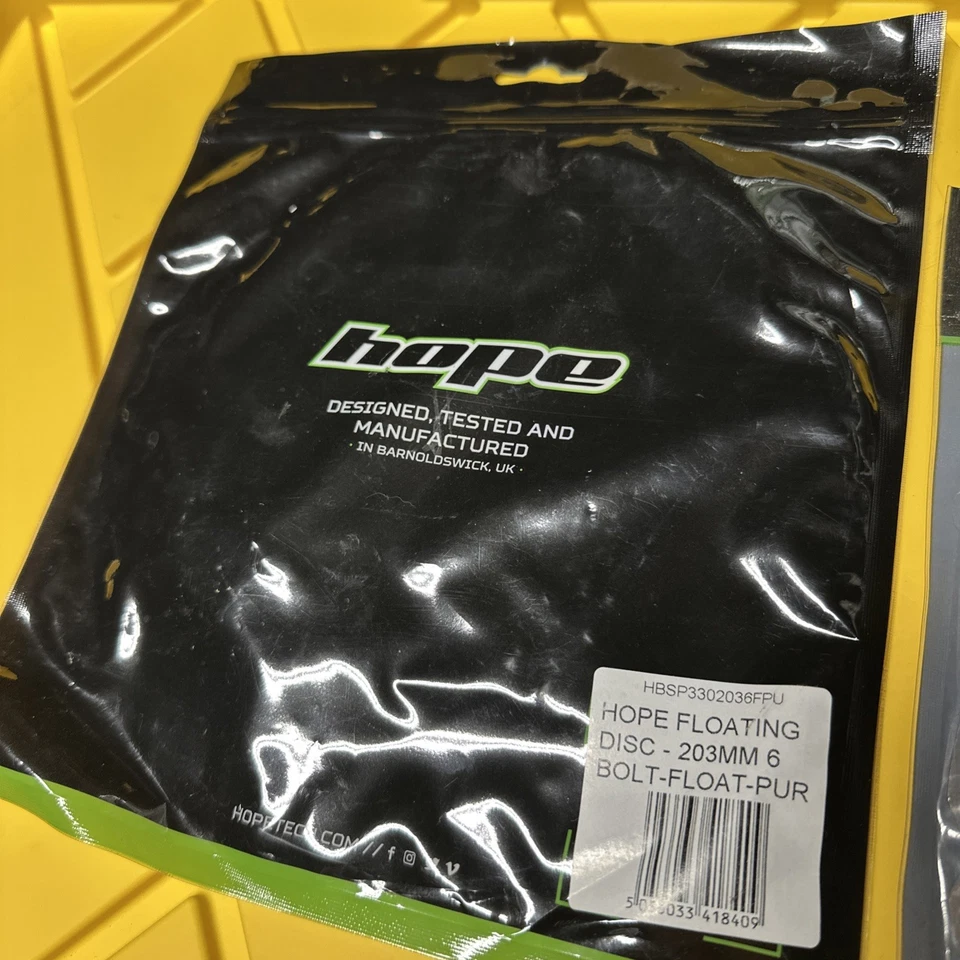 Hope Floating Mountain Bike MTB 6-Bolt Disc Rotor Purple 203mm - Image 3 of 4