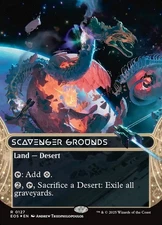 Scavenger Grounds- Stellar Sights Borderless Galaxy Foil MTG-NM