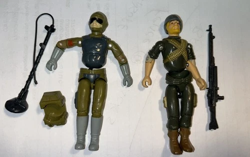 Lot Vintage G.I. Joe 1983 - Tripwire & Cobra Lot Rock & Roll w/Accessories -READ