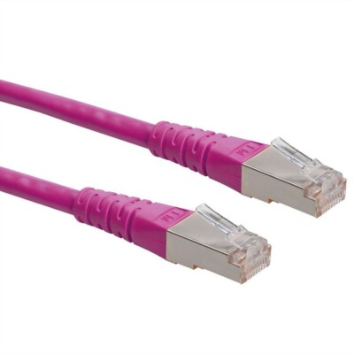 5 x ROLINE S/FTP (PiMF) Patchkabel Cat.6 PINK 1,5 m