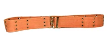 Pale Orange Tightly Woven Cord Mens Adjustable Belt Fits Up To 44"