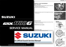 Suzuki GSX1100G Service Manual GSX1100 Workshop 1991 1992 1993 1994 Shop FACTORY