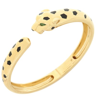 Cartier panther de Bracelet Onyx / Tsavorite / Lacquer K18YG  