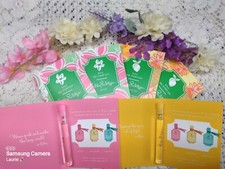 Lilly Pulitzer WINK & SQUEEZE Perfume Carded SAMPLE VIALS .05 floz RARE LOT OF 4
