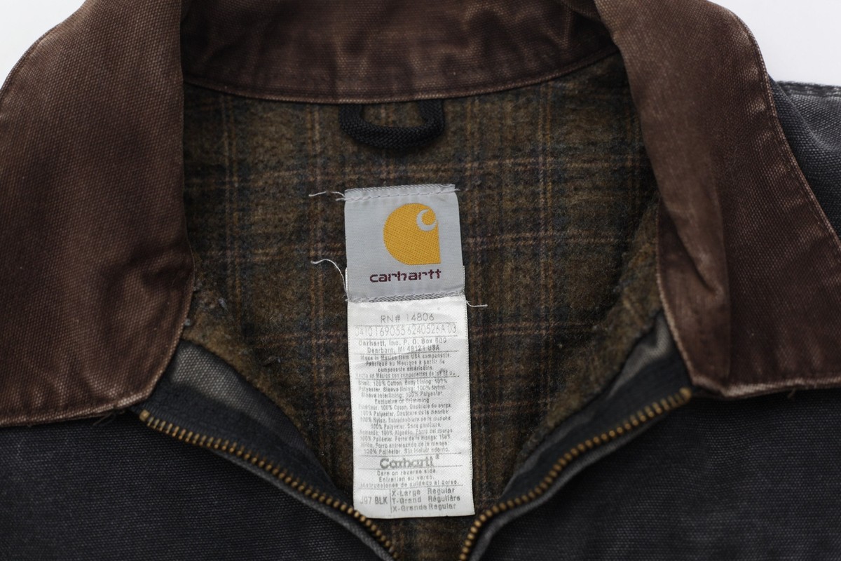 Vintage Carhartt J97 BLK Blanket Lined Detroit Jacket | eBay Vintage Carhartt J97 BLK Blanket Lined Detroit Jacket | eBay