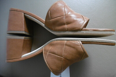 Pantoletten: Kennel Schmenger braun Flechtoptik Voll-Leder Gr