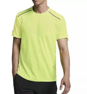 Nike Herren-Laufoberteil T-Shirt Tech Pack AQ6375-702 Volt Farbe Größe Small neu mit Etikett