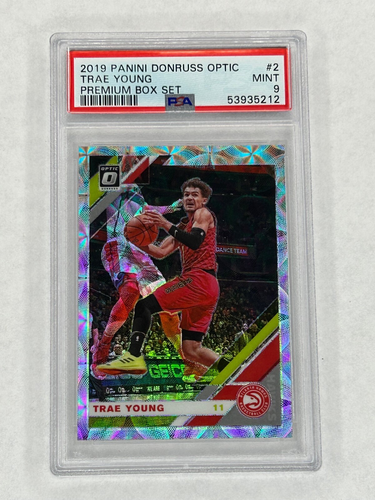 TRAE YOUNG 2019 Panini Donruss Optic #2 PREMIUM BOX SET /249 Mint PSA 9 2nd Year
