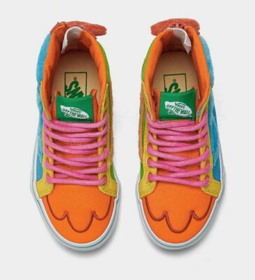 NEW Kids Unisex Vans x Sesame Street SK8-Hi Zip Casual Shoes