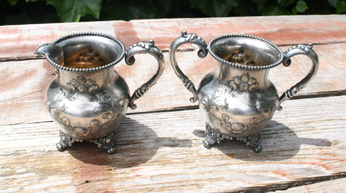 Antique Victor Silver Company Quadruple Plated Bowl Sugar