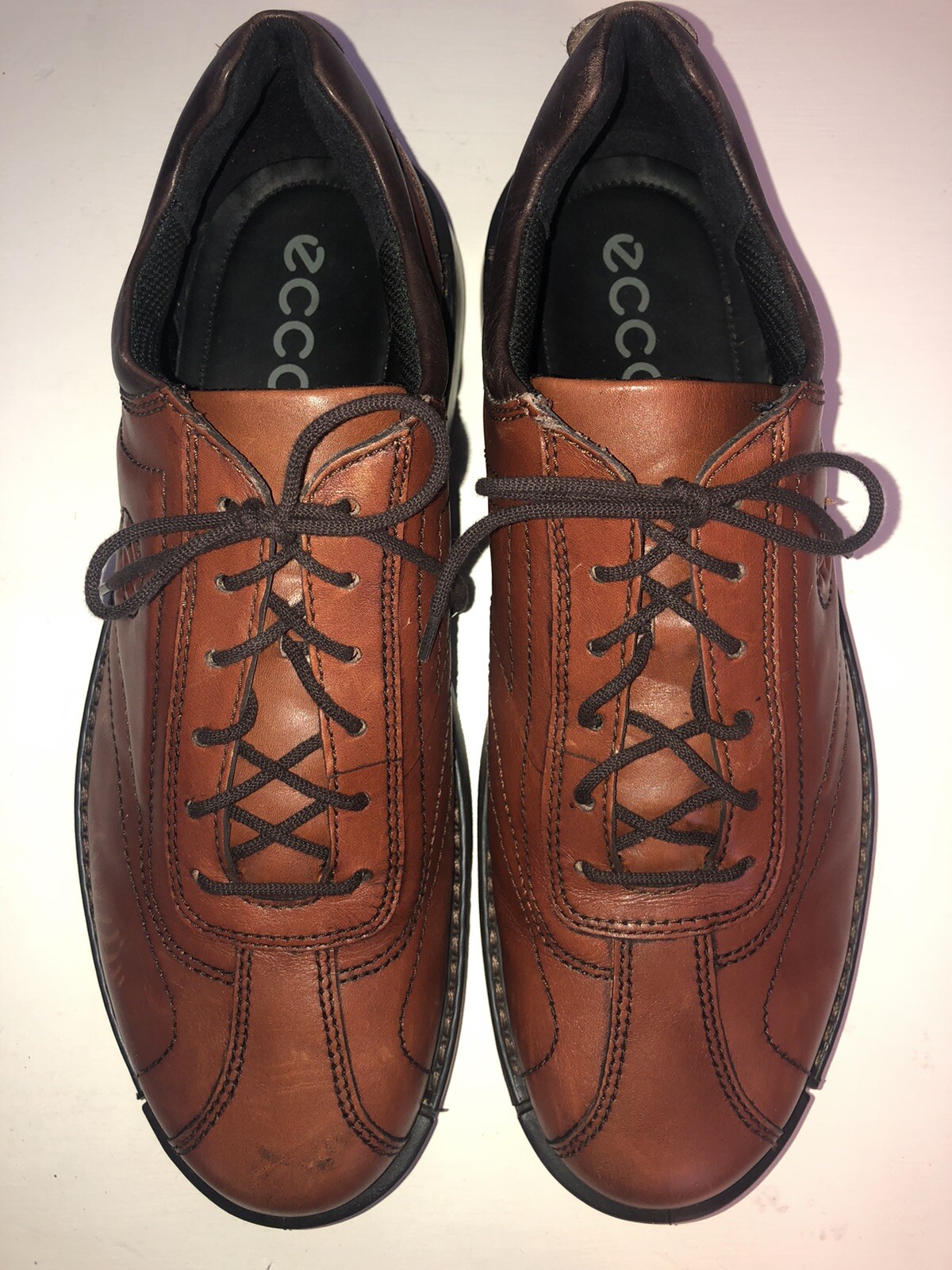 brown antique dresser Ecco Lisbon Men's Black Leather Dress Shoes main image 0