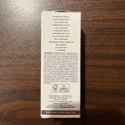 Brand New Dr. Brandt Bright This Way C Scription Brightening Serum 1 Ounce - Picture 8 of 8