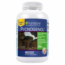trunature Pycnogenol 100 mg., 60 Vegetarian Capsules Circulatory System Support