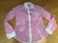 Damen Langarm Bluse von Polo Sylt Special  Gr. S (36/38) Rosa Weiß