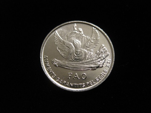 1999 Andorra Coin 1 centim   F.A.O. issue  WHEAT GODDES nice coins !!! ebay ship