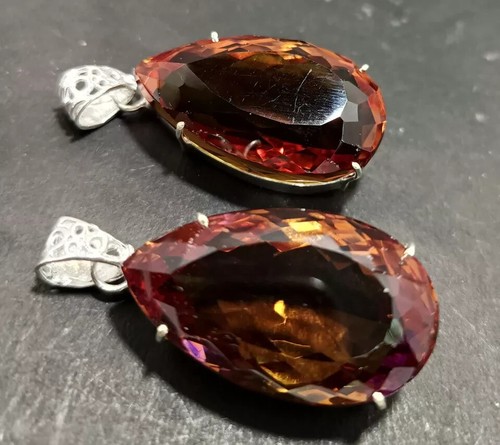 Certified 200Ct Natural Zultanite 7 Color PearCut Pendant 925 Silve LooseGemston - Picture 3 of 8