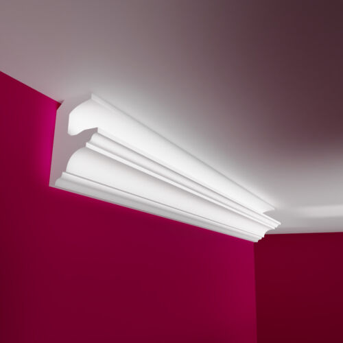 ELHARE Stuckleiste LED Band Lichtprofile Wand Indirekte Beleuchtung Profil LS24 - Afbeelding 1 van 11