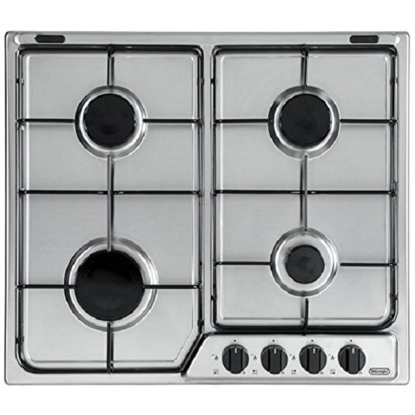 De Longhi YAF46ASV Ebene Kochen Gas 60 Cm 4 Feuer Bedienteil Front Inox-image