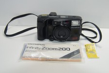 Olympus Infinity Zoom 200 Multi AF 35mm Film Camera w/ Back data Display Tested