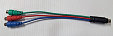 7 Pin S-Video Male to 3 RCA Female RGB Component HD TV Converter Adapter Cable