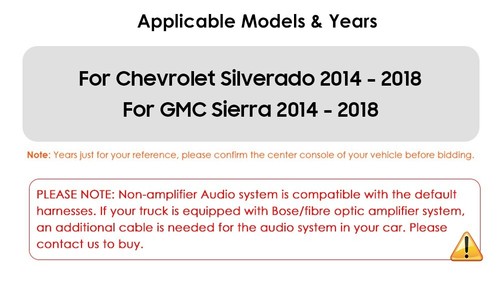 Carplay For 14-18 Chevrolet Silverado GMC Sierra 13.1'' Car Stereo Radio GPS CAM - Picture 2 of 24