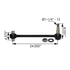 Torque Rod 24.000in Kenworth 095.1022 KG34050 TMR69 K195376, 925031, 3582170C1
