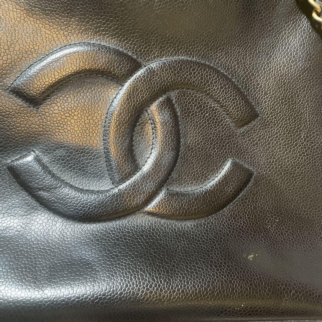 CHANEL 80s Vintage Leather Shoulder Bag Black From Japan t40 CHANEL 80s Vintage Leather Shoulder Bag Black From Japan t40