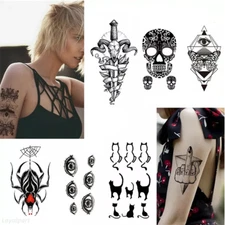 80 Styles Temporary Tattoos Body Arm Tattoo Sticker Half Sleeve Fake Waterproof