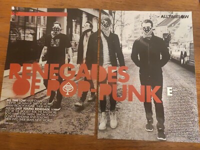 ALL TIME LOW UK Clippings Article Pictures T424