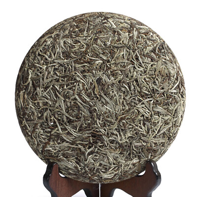 2021 Year 300g Supreme Silver Needle White Tea Cake Fuding Bai Hao Yin Zhen Tips