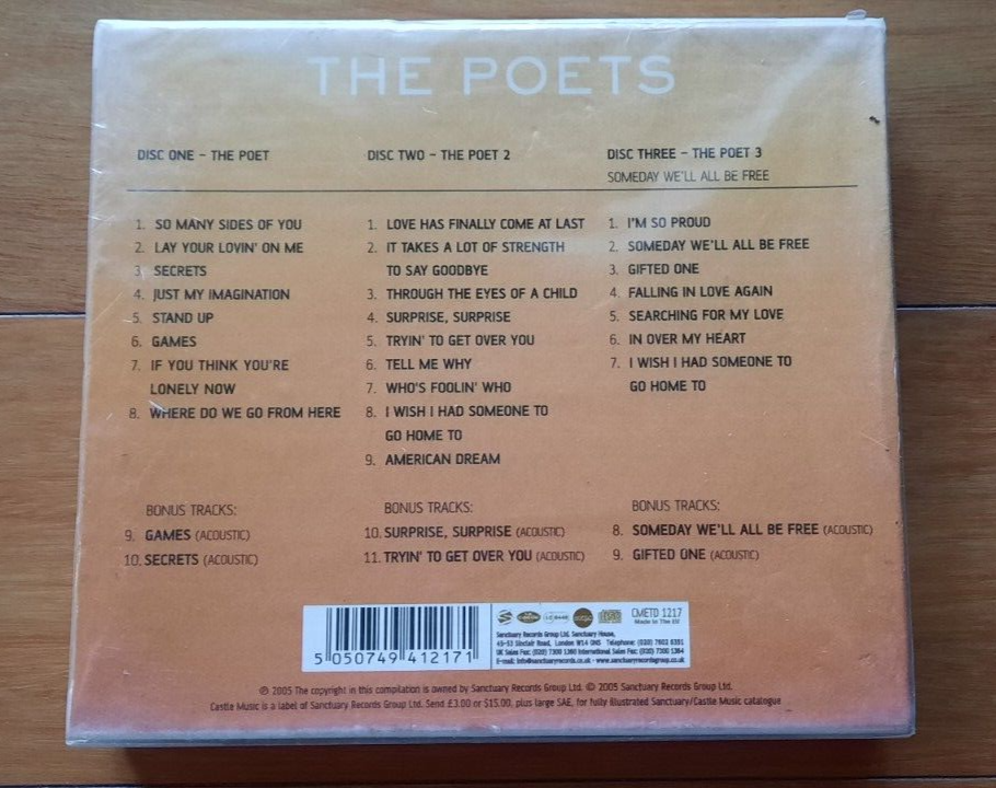 The Poets / Bobby Womack (3CD, Sep-2005, Poet, Someday We'll All