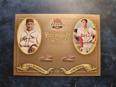 2003 Fleer Fall Classic - #2PG Stan Musial, Enos Slaughter  /1500 HoF NM+  