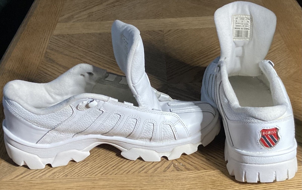 Shoes Apparel K Swiss Shoes 1990s Vintage 90s Chunky White