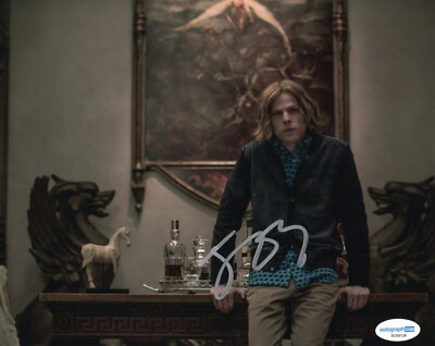 JESSE EISENBERG SIGNED PHOTO (6) ALSO ACOA BATMAN Vs SUPERMAN