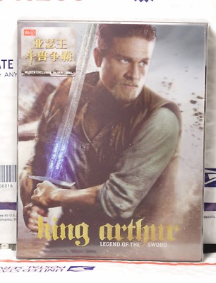 NEW KING ARTHUR 3D+2D BLU-RAY FULL LENTI SLIP STEELBOOK! HDZETA! SEALED! LOW !#