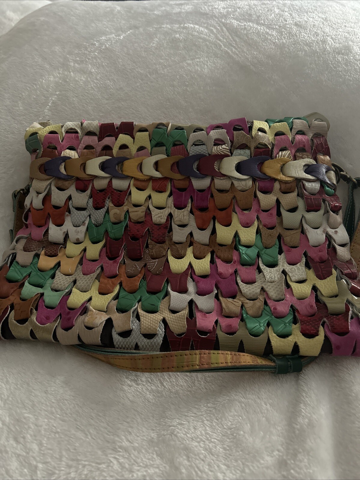 Leather patchwork boho bag Nila Anthony - image 3
