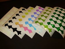 9 1/2" NBK Ladderback Die Cut 2 PACK Holographic Fishing Lure Tape 9 Colors