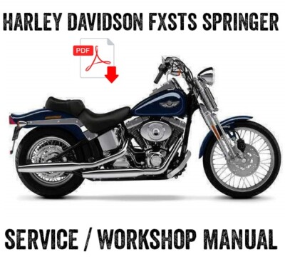 1997-1998 Harley FXSTS Softail Springer Repair Workshop Service