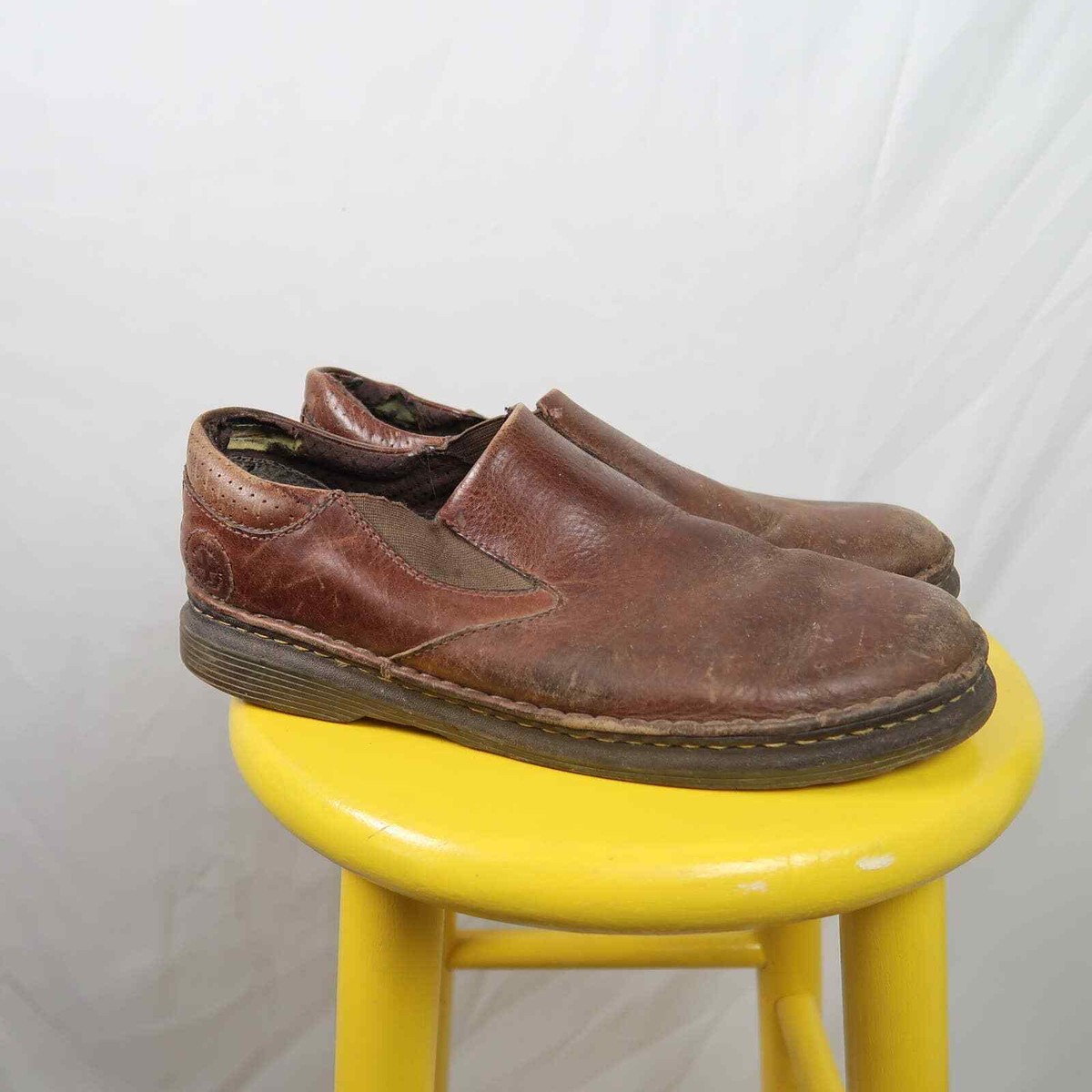 Dr. Martens Brown Leather Orsen Slip On Loafer 10 Dr. Martens Shoes Mens 10 Orson Brown Leather Slip On  main image 3