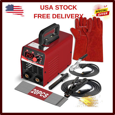 Welding Machine Upgraded MMA 250AMP 110V Welder Machine Portable Stick Welder