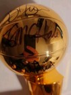 NBA BOSTON CELTICS LARRY BIRD, KEVIN MCHALE, ROBERT PARISH Autograph Gold Trophy — photo 6
