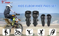 4pc/set Kids Motorcycle Riding Knee Pads Motocross Protective Gears Elbow Guards