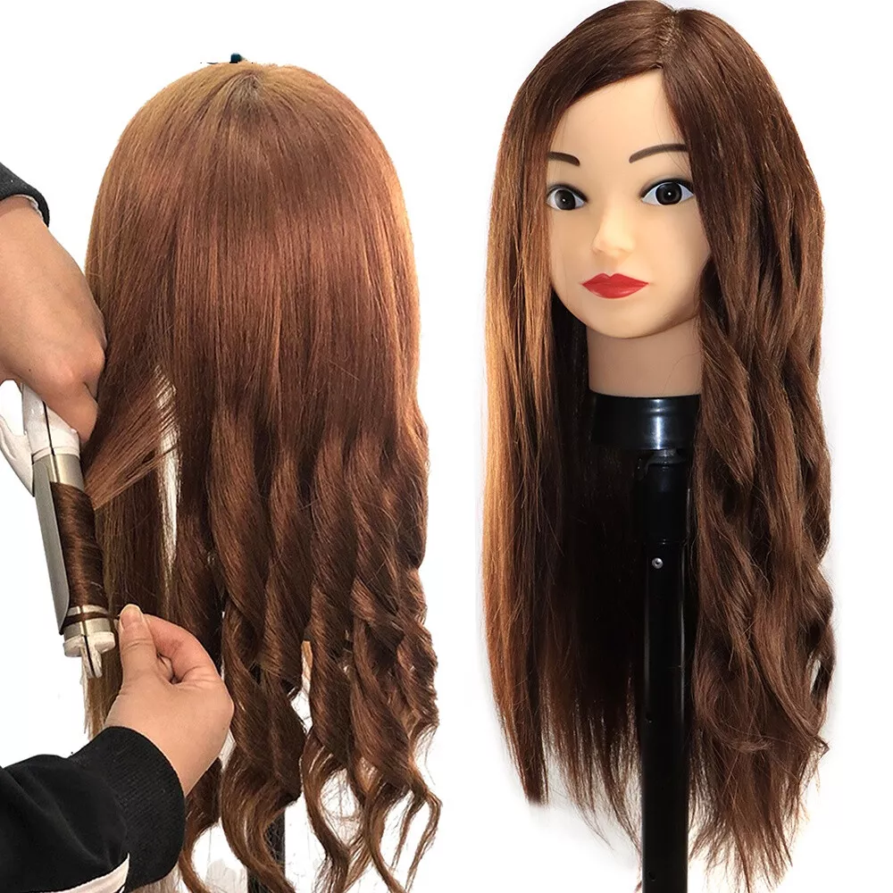 Mannequin Head 100% Real Human Hair Training Manequin Head Hairdressing  Practice Cosmetology Mannequins Hair Mannequin Head - Mannequins -  AliExpress