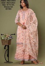 Peach sharara dress Partywear dress Wedding clothing