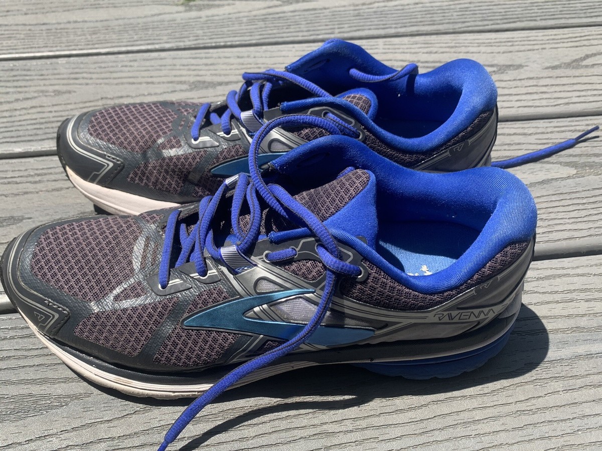 Brooks Anthracite Ravenna Running Shoes Blue/Silver sneakers Mens