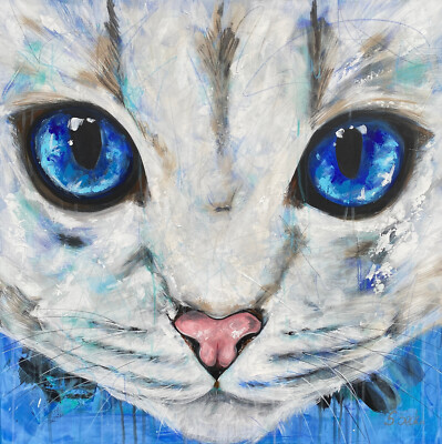 ARTIST ORIGINAL 80cm x 80cm Abstrakt Gemälde Modern XXL Bilder - Exklusive-ART