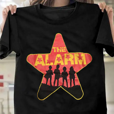 Rare The Alarm Band Short Sleeve Black All Size T-Shirt AC1149