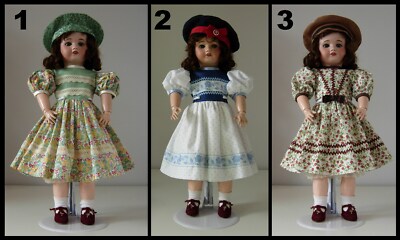 antique doll dress SFBJ twin Kestner Halbig Heubach dress antique doll